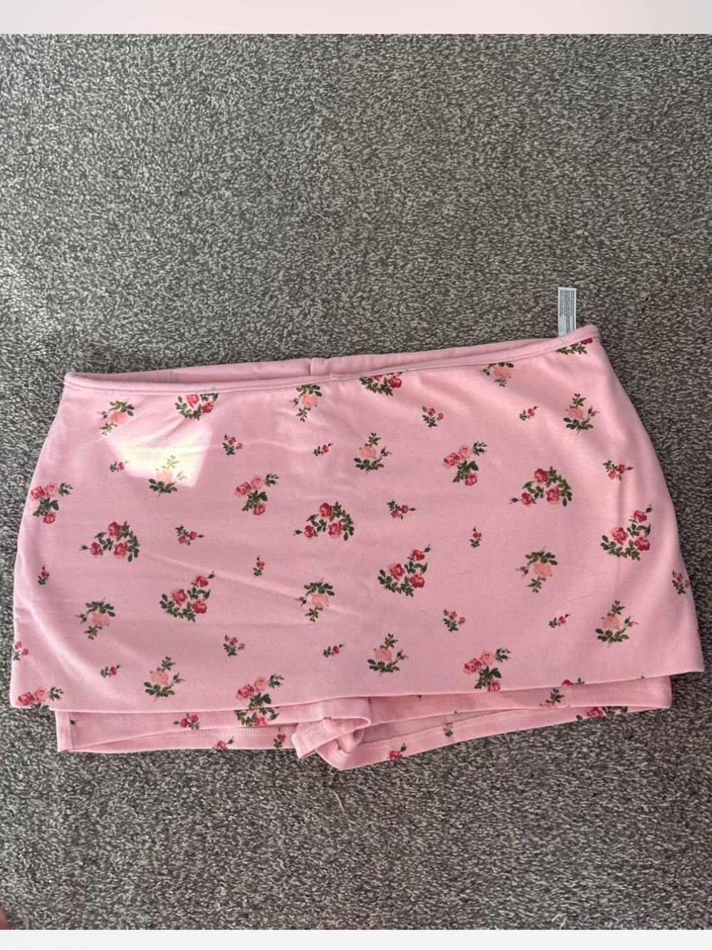 Pink Floral Mini Skort XL